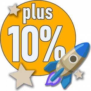 Aufkleber-Team | 10% mehr Ware zusätzlich