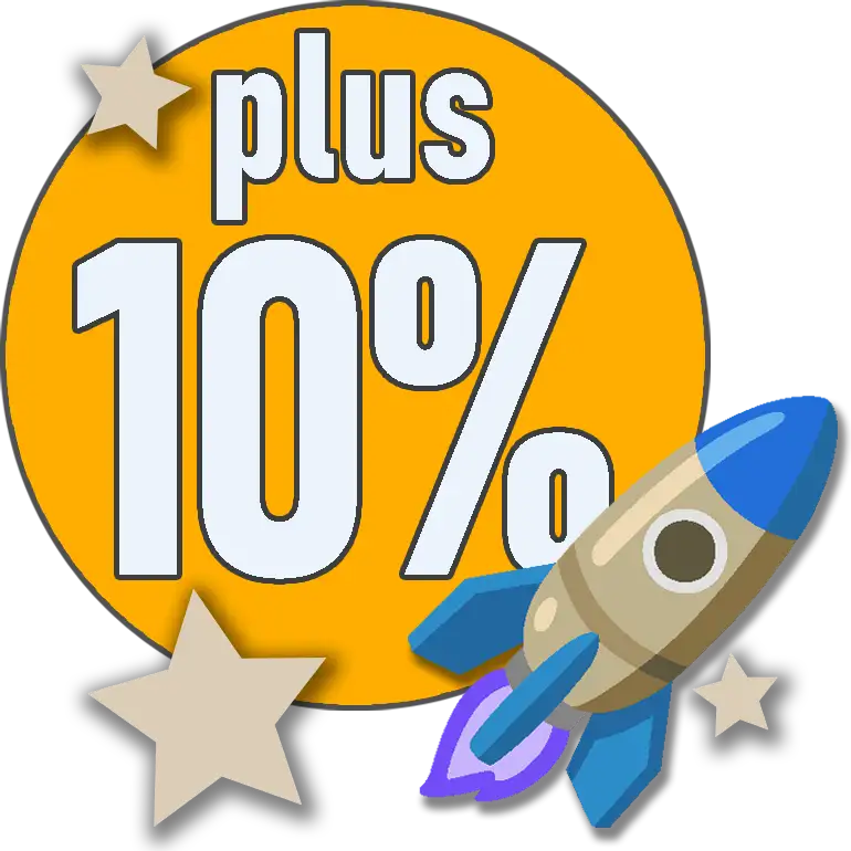 Aufkleber-Team | 10% mehr Ware zusätzlich